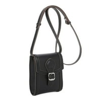 Sam Edelman femei Greta clapa Top telefon crossbody geantă de mână, negru