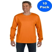 Tricou De Buzunar Pentru Bărbați Fără Etichetă ComfortSoft Cu Mânecă Lungă