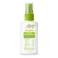 Babyganics Spray natural împotriva insectelor cu plante și uleiuri esențiale, fl oz