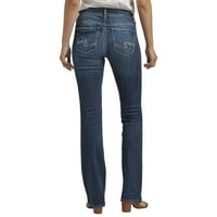 Silver Jeans Co. Femei Suki Mid Rise Slim Bootcut blugi, talie dimensiuni 24-34