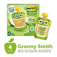Mott ' s No Sugar a adăugat pungi de mere Granny Smith, 3. oz