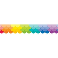 Presă De Predare Creativă Paletă Pictată Ombre Rainbow Scoicile Frontieră, Picioare Pe Pachet