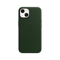 husă din piele iPhone cu MagSafe-Sequoia Green