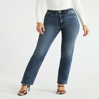 Sofia Jeans femei Eden 90s drept Super Mare creștere lumina dificultate blugi, 30.5 Inseam, dimensiuni 00-22