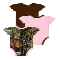 Mossy Oak Baby Fete Bodysuits, 3-Pack