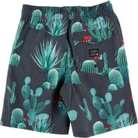 Ocean curent băieți mari Palm Desert volei înot pantaloni scurți mici Negru verde roșu