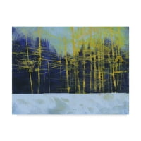 Marcă comercială Fine Art 'Golden Winter Pines' Canvas Art de Paul Bailey