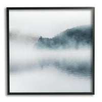 Stupell Industries ceață grea lac peisaj ceață densă fotografie, 24, Design de Carol Robinson
