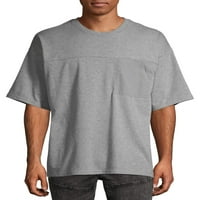 Fără limite tricou de buzunar pentru bărbați și bărbați mari cu mâneci scurte, dimensiuni de până la 5XL
