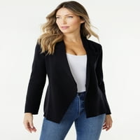 Sofia Jeans Women's Asymmetrical Sweater Blazer, Sizes XS-3XL