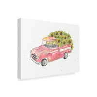 Marcă comercială Fine Art 'Flower Truck III' Canvas Art de Catherine McGuire