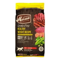 Merrick fără cereale rețetă de greutate sănătoasă hrană uscată pentru câini, lb