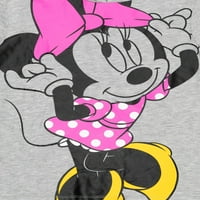 Minnie Mouse Fete Cu Mânecă Scurtă Cosplay Top, Dimensiuni 4-16