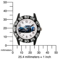 Mașini Jackson Storm Boys ' Negru Plastic timp profesor ceas, albastru și negru dungă Nailon Curea