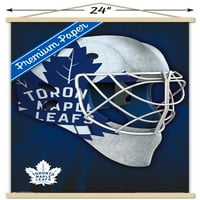 Toronto Maple Leafs-Poster de perete cu mască cu cadru Magnetic din lemn, 22.375 34