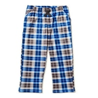 Pantaloni De Somn În Carouri Pentru Băieți Wonder Nation, Mărimi 4 - & Husky