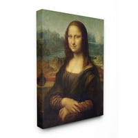 Colecția Stupell Home Decor Da Vinci Mona Lisa Pictură Renascentistă Pânză Artă De Perete