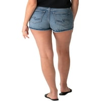 Silver Jeans Co. Pantaloni scurți Avery High Rise pentru femei, dimensiuni talie 24-36
