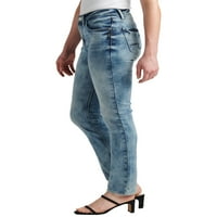 Silver Jeans Co. Blugi pentru femei Avery High Rise Straight Leg, dimensiuni talie 24-36