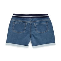 Wonder Nation Girls 4 - & Plus Impodobita Tricot Denim Coaste Talie Bermude