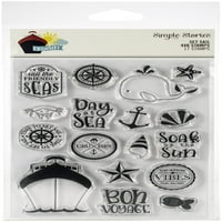 Cruisin ' Photopolymer Clear Stamps-Set Sail