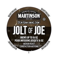 Martinson Coffee Jolt of Joe, porție RealCup pentru Keurig K-Cup Brewers, Count