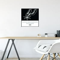 San Antonio Spurs-Poster de perete cu logo-ul cu Pushpins, 14.725 22.375