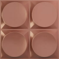 Ekena Millwork 5 8 W 5 8 h Adonis EnduraWall panou decorativ de perete 3D, universal Pearl metal Champagne Pink