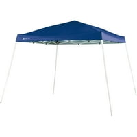 Ozark Trail 10' 10 'Instant Slant Leg Canopy outdoor shade shelter, albastru praf;dimensiuni asamblate: 10 '10'; Tip baldachin