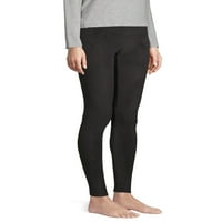 ClimateRight de Cuddl Duds femei Stretch Fleece Base Layer natural Rise jambiere termice