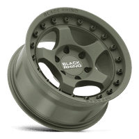 Negru Rhino turnat aluminiu Rim BRBTM 5x5. OD-GRN, 1890BTM-25127N71