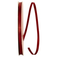 Reliant Ribbon Single Face Satin Toate Ocazie Red Poliester Ribbon, 3600 0.25