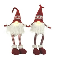 Set Gerson de 31,5 in H B O țesătură luminată Gnome Shelf Sitter