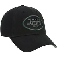 New York Jets Black Mass Basic capac reglabil Pălărie de fan favorit