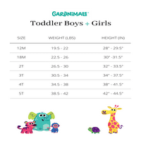 Garanimals Baby and Toddler Girl tricou cu mânecă scurtă, dimensiuni luni-5T