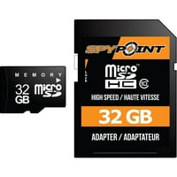 Card de memorie de 32 GB cu Card microSD de mare viteză și adaptor pentru carduri SD, Clasa 10, viteză mare