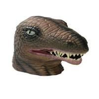 Noutăți Forum Dinozaur Târziu Halloween Masca Cap Complet, Maro, O Singură Dimensiune