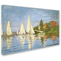 Marcă comercială Fine Art Regatta la Argenteuil Canvas Art de Claude Monet