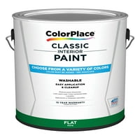 ColorPlace Vopsea Clasică Pentru Pereți Și Finisaje Interioare, Vatră Gri, Plat, Galon