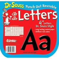 Eureka EU-845033-Dr. Seuss scoate litere Deco, Negru de 3