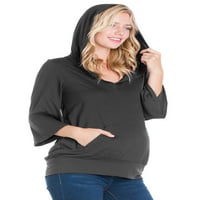 24seven Comfort îmbrăcăminte supradimensionate maternitate moda Hoodie Top