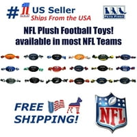 Animale de companie prima jucărie NFL Miami Dolphins Plush Football Rope pentru câini și pisici-moale , Chewy & Squeaky