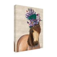 Marcă comercială Fine Art 'Horse Mad Hatter' Canvas Art de Fab Funky