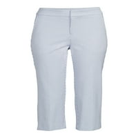 Pantaloni Capri țesuți din țesătură time and Tru pentru femei