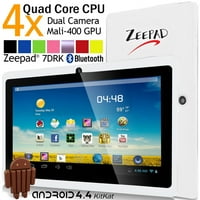 Noul Zeepad 7drk-Q Android 4. KitKat Quad Core ecran tactil capacitiv Dual aparat de fotografiat Bluetooth Tablet-Alb