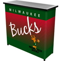 Milwaukee Bucks Hardwood Classics NBA Bar portabil cu geantă de transport