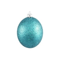 Turcoaz Albastru Holografic Sclipici Incasabil Crăciun Minge Ornament 4