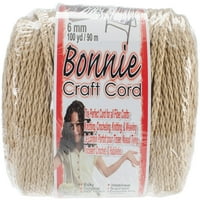 Bonnie Macrame Craft Cord X100yd-Tan