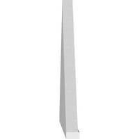 Ekena Millwork 84 W 22 H 2 P capac cu vârf Sunburst fronton PVC de calitate arhitecturală