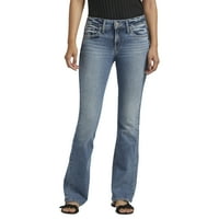 Silver Jeans Co. Femei Suki Mid Rise Bootcut Jeans, talie dimensiuni 24-34
